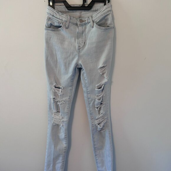 Levi's Women's Light Wash 721 High Rise Skinny Jeans Size 25 - Picture 2 of 4